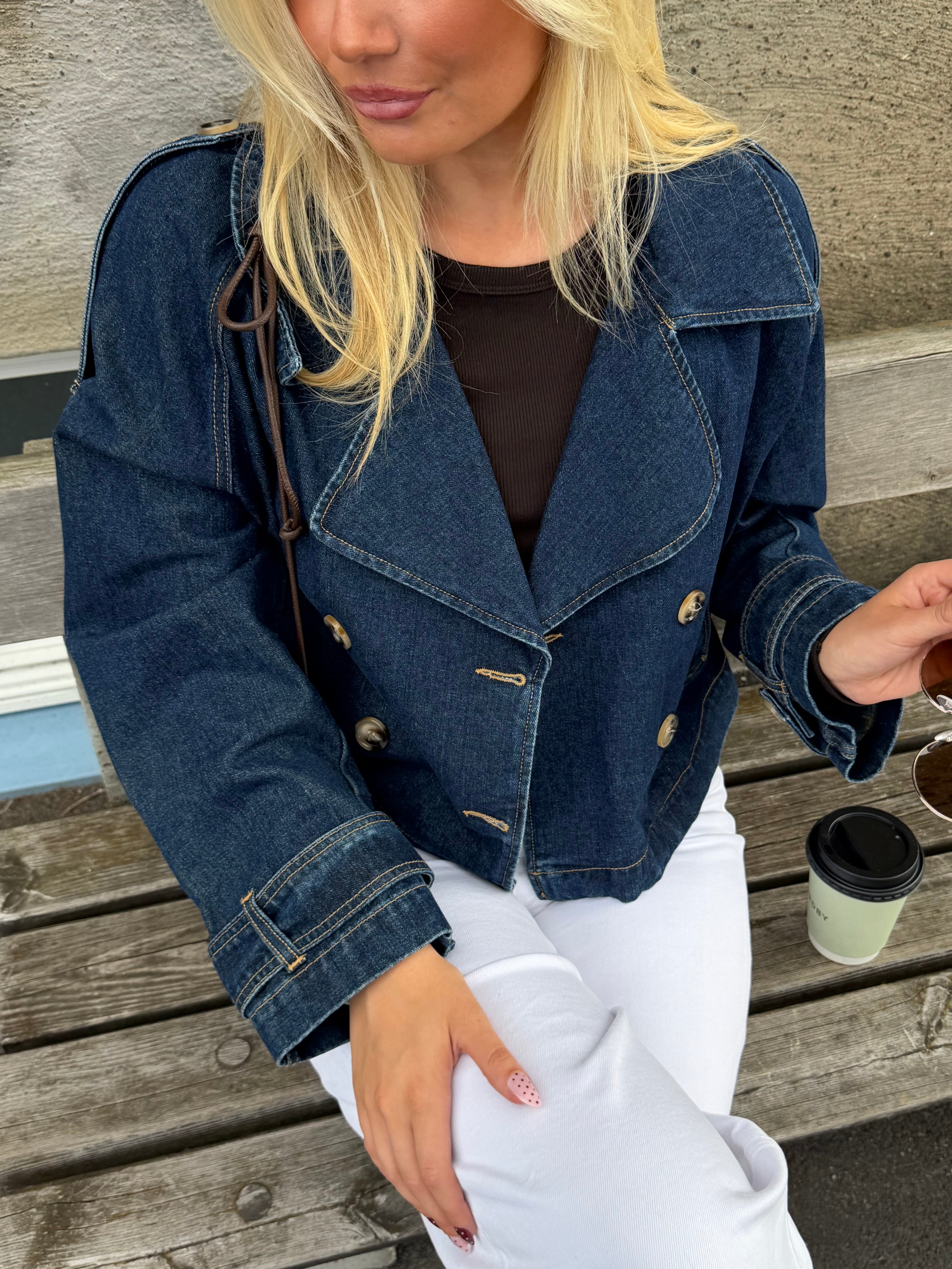 VMLELOU Jacket - Dark Blue Denim